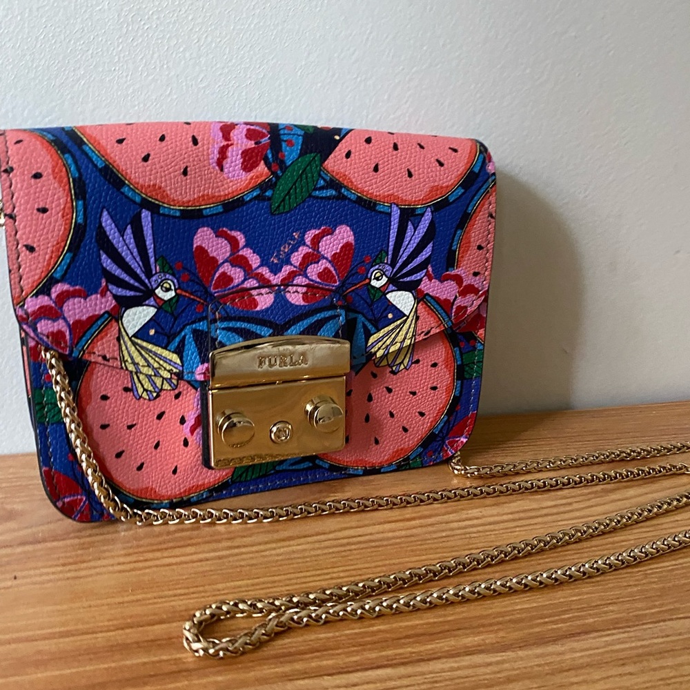 Furla Bag - Floral Multicolored Pink